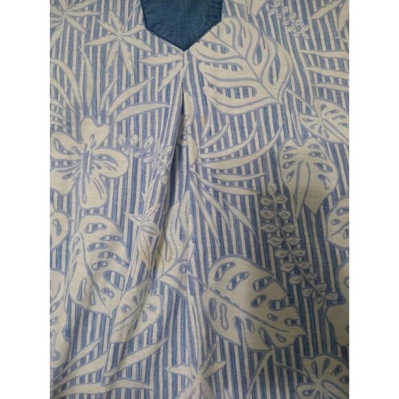 Tommy Bahama V-neck Sleeveless Dress Medium Floral Boho Beachy Feminine Cottage - Picture 9 of 10